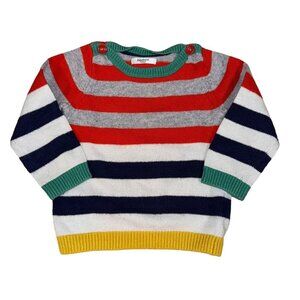 Baby Boden Striped Sweater Cashmere Size 18-24 Months